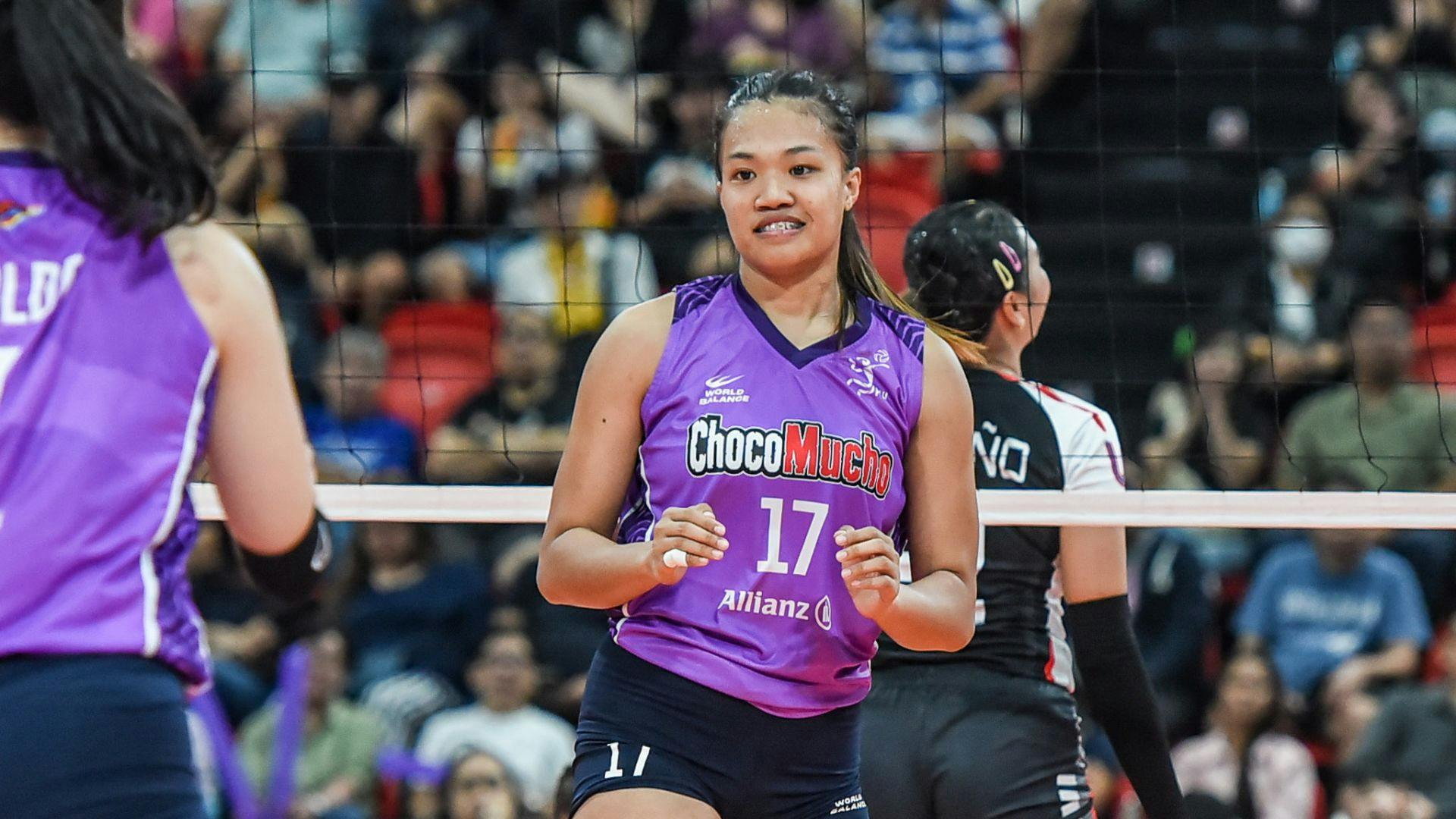 Lorraine Pecaña embraces the moment ahead of first PVL playoff appearance with Choco Mucho